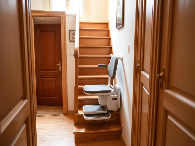 Monte-escalier compact et design pour petit espace - Solution d'accessibilité domicile